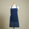 Blue Bagh Block Print Cotton Apron with Pocket
