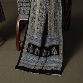 Bagh hand block print natural dyed cotton 3pc unstitched