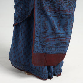 Buy Bagh Hand Block Printed Cotton Saree Cotton Saree Online l iTokri.com