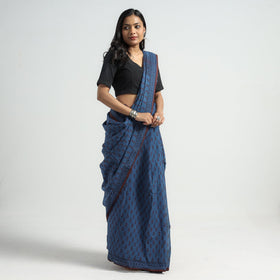 Buy Bagh Hand Block Printed Cotton Saree Cotton Saree Online l iTokri.com
