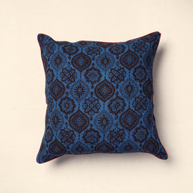 Blue Bagh Block Printed Cotton Cushion Cover (16 x 16 in) 15