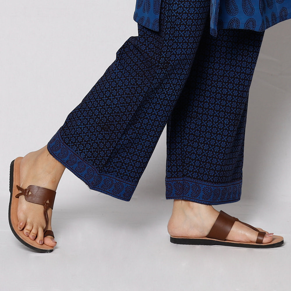  Bagh Block Printing Cotton Kurta with Palazzo & Dupatta Set 