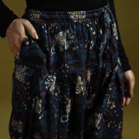 Blue - bagru natural dyed cotton salwar 02 - handcrafted