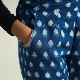 Buy Bagru Block Printed Cotton Elasticated Palazzo Online at iTokri.com