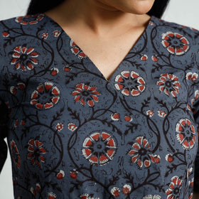  Bagru Block Printed Cotton Flare Dress 