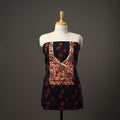 Blue - bagru cotton unstitched kurta material