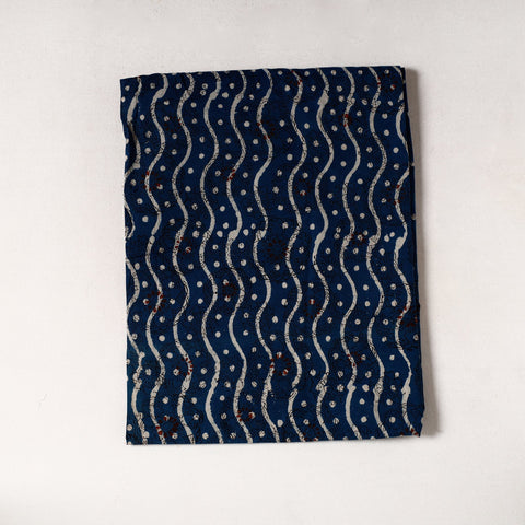  Bagru Dabu Block Printed Cotton Precut Fabric (2.7 meter) 01 