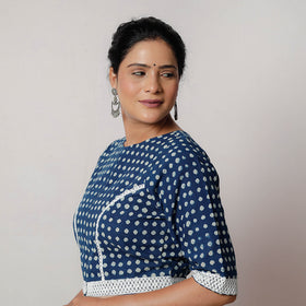 Buy Bagru Dabu Hand Block Printed Cotton Blouse Online at iTokri.com