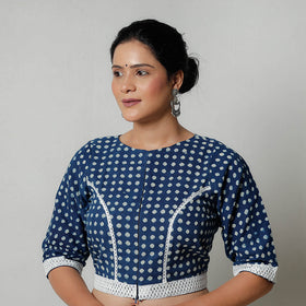 Buy Bagru Dabu Hand Block Printed Cotton Blouse Online at iTokri.com