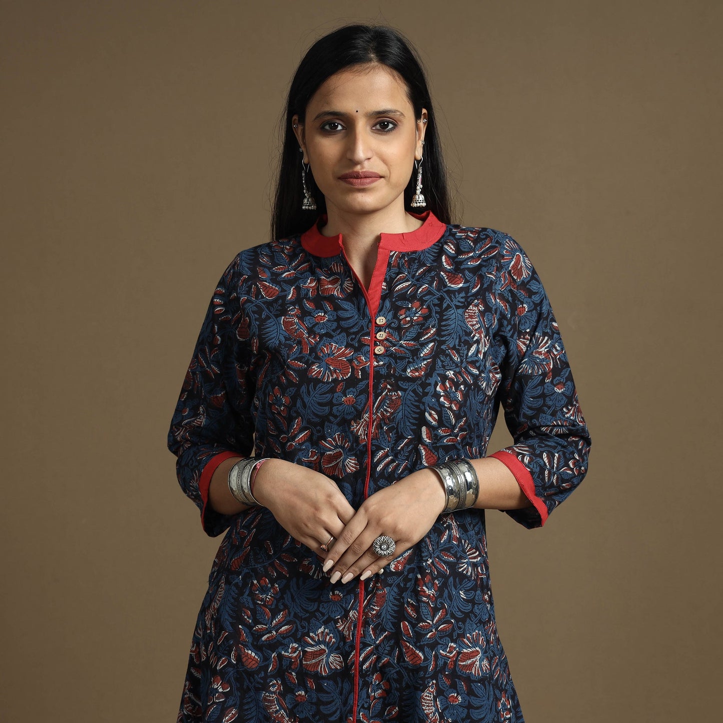  Bagru Hand Block Printed Kurta