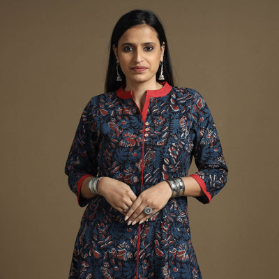  Bagru Hand Block Printed Kurta