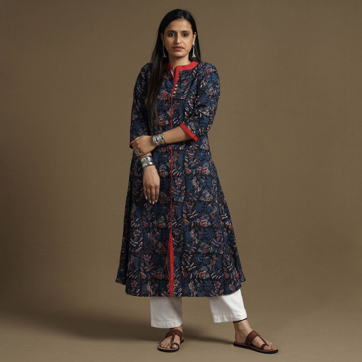  Bagru Hand Block Printed Kurta