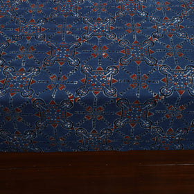 Ajrakh Print with Bagru Patch Cotton Bedsheet Set