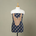 Buy Blue Bagru Print Patchwork Cotton Kurta Material