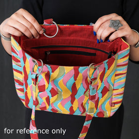  Bagru Block Printed Blue Cotton Shoulder Bag 