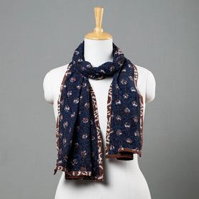  Bagru Block Printed Tagai Work Cotton Stole 