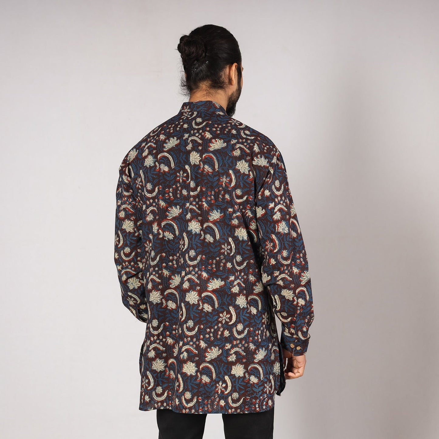  Bagru Block Printing Cotton Men Short Kurta 