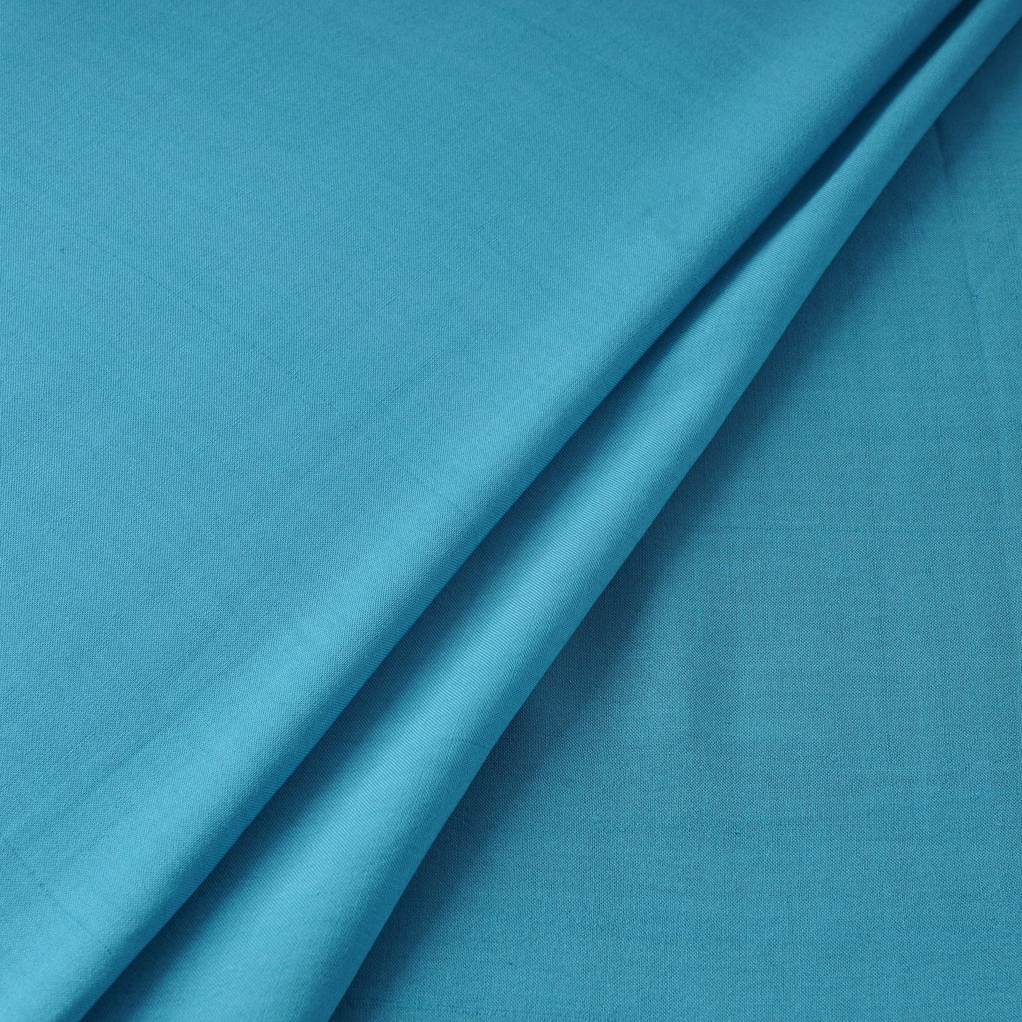Blue - bamboo silk natural dyed pure handloom plain fabric