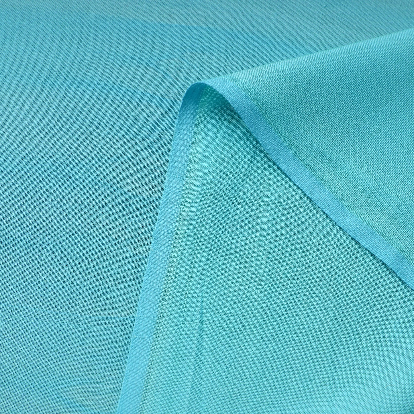 Blue - bamboo silk natural dyed pure handloom plain fabric