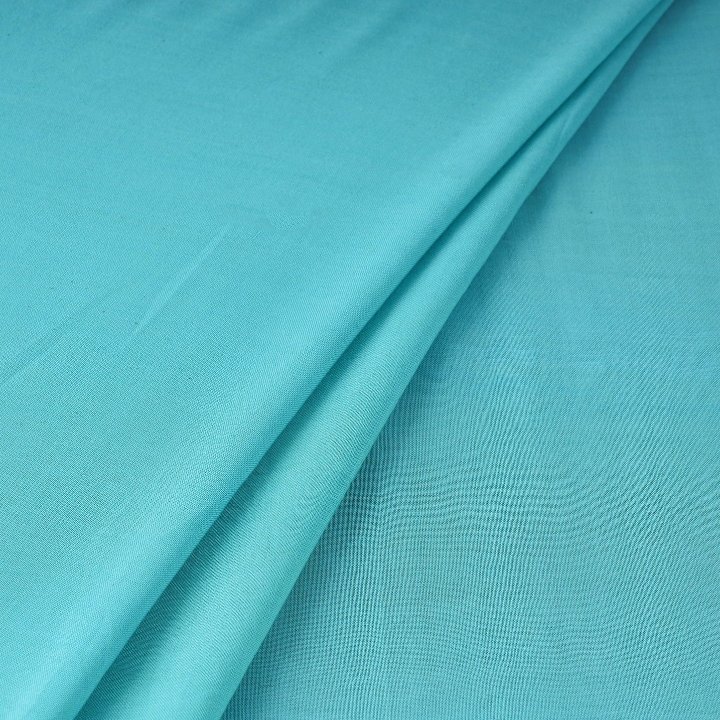 Blue - bamboo silk natural dyed pure handloom plain fabric