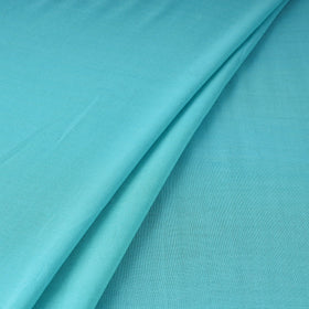 Blue - bamboo silk natural dyed pure handloom plain fabric
