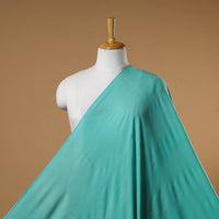 Blue - bamboo silk natural dyed pure handloom plain fabric