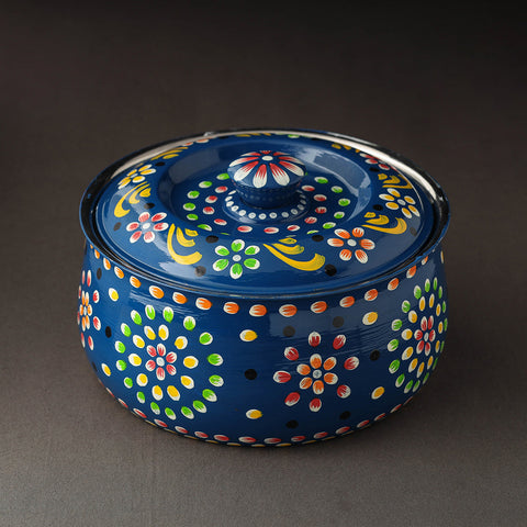  Banaras Handpainted Stainless Steel Casserole 