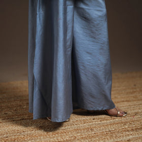 Blue - banarasi with gota work meena weaving silk cotton