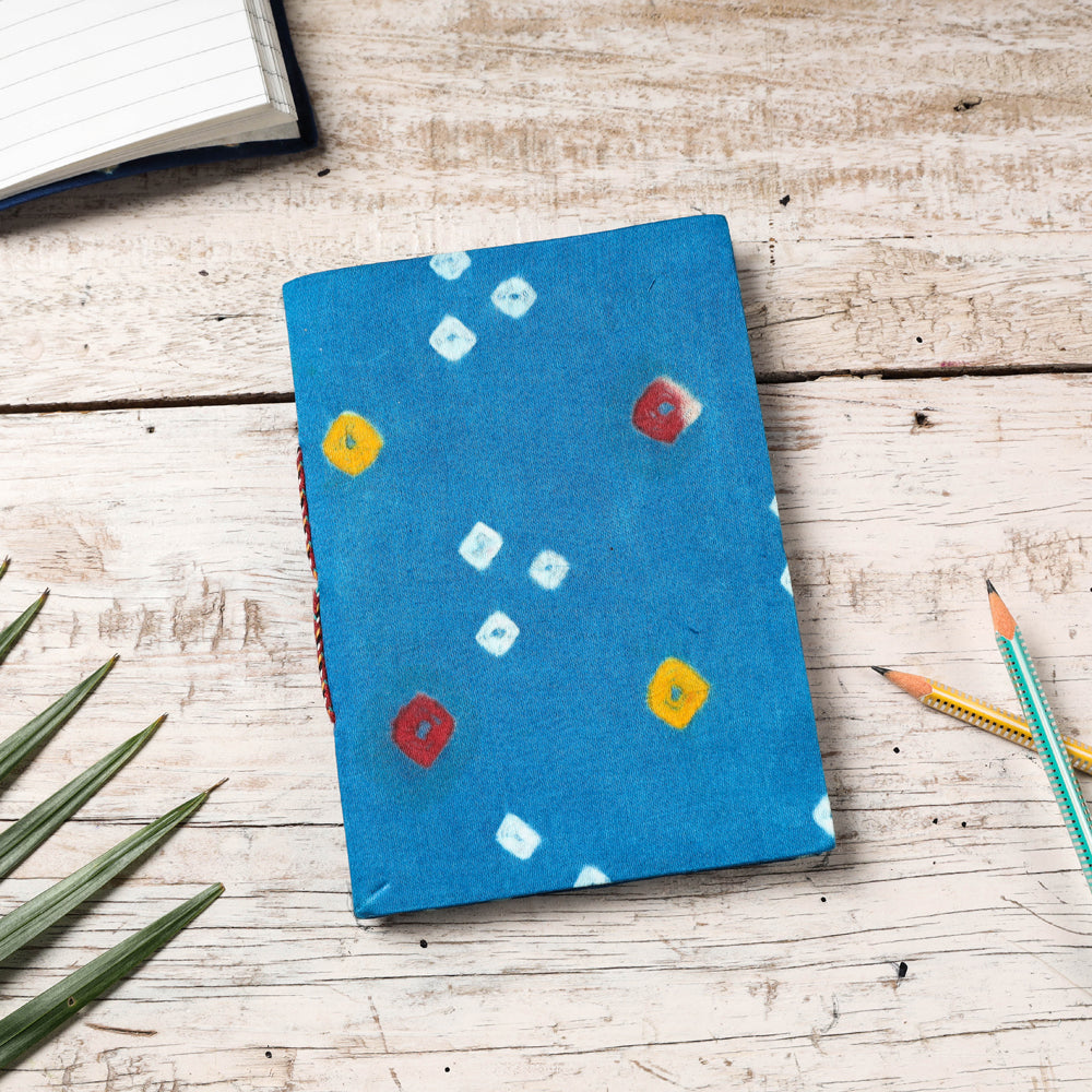  Bandhani Cover Handmade Paper Notebook 