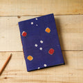 Blue Bandhani Fabric Cover Handmade Paper Notebook