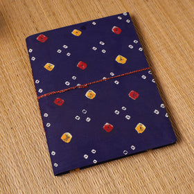 Bandhani fabric cover handmade paper photo album (12 x 10