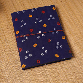 Bandhani fabric cover handmade paper photo album (12 x 10