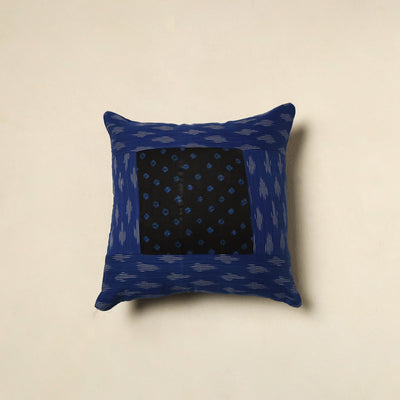 Buy Bandhani Patch Ikat Cushion Cover