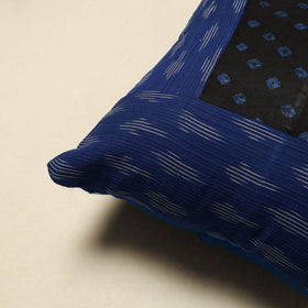 Buy Bandhani Patch Ikat Cushion Cover