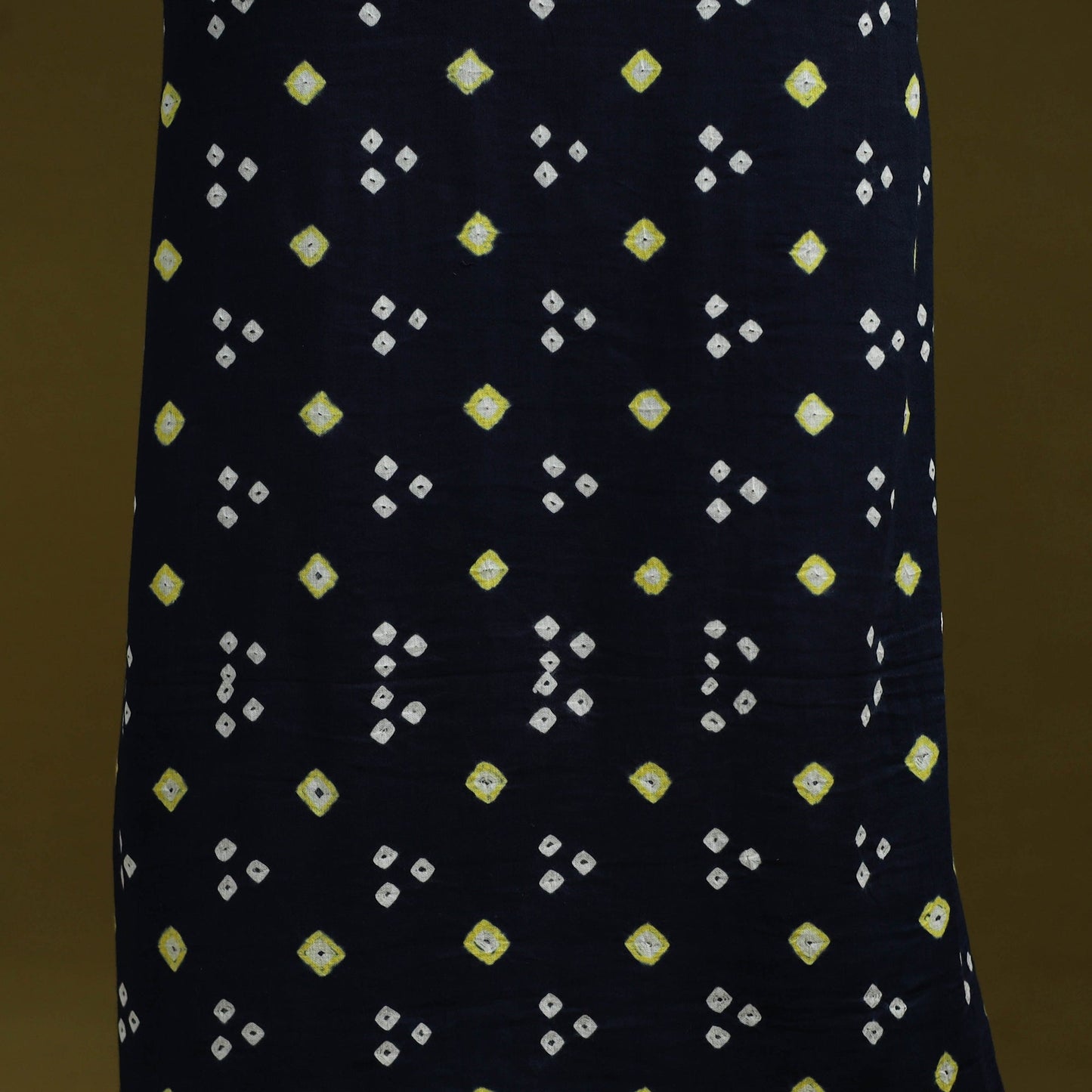 Bandhani patchwork cotton unstitched kurta material (3m) 09