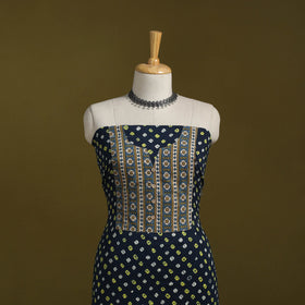 Bandhani patchwork cotton unstitched kurta material (3m) 34