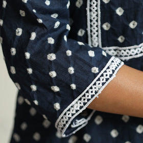  Bandhani Tie-dye Cotton Straight Kurta for Women