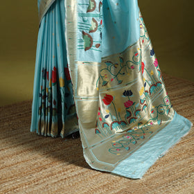 Bangalore silk paithani saree 07 - handcrafted