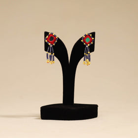 Banjara embroidery mirror work handmade earrings 12