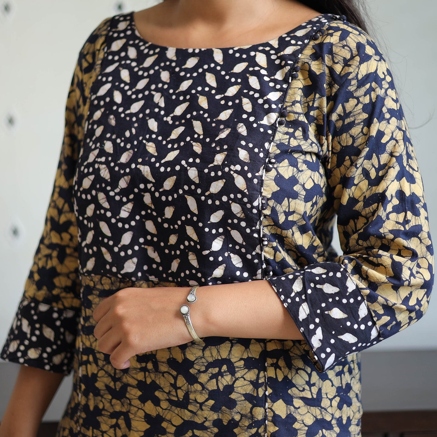 Buy Blue Batik Print Kurti Set – Cotton Suit Online
