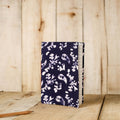 Blue Batik Fabric Cover Handmade Paper Notebook 