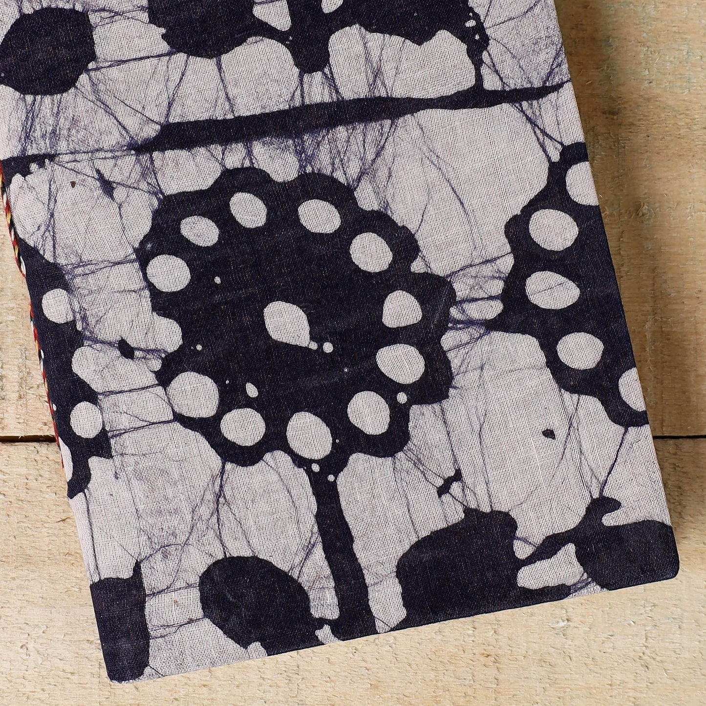 Batik Blue Fabric Cover Handmade Paper Notebook 