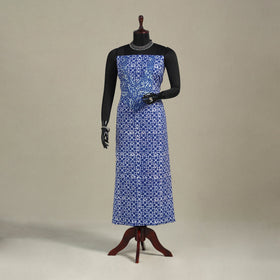Blue - batik patchwork cotton unstitched kurta material