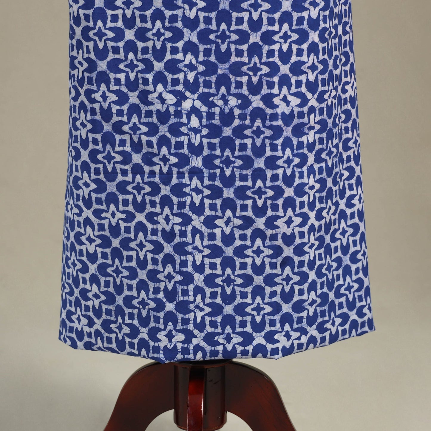 Blue - batik patchwork cotton unstitched kurta material