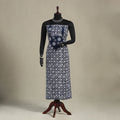 Blue - batik patchwork cotton unstitched kurta material