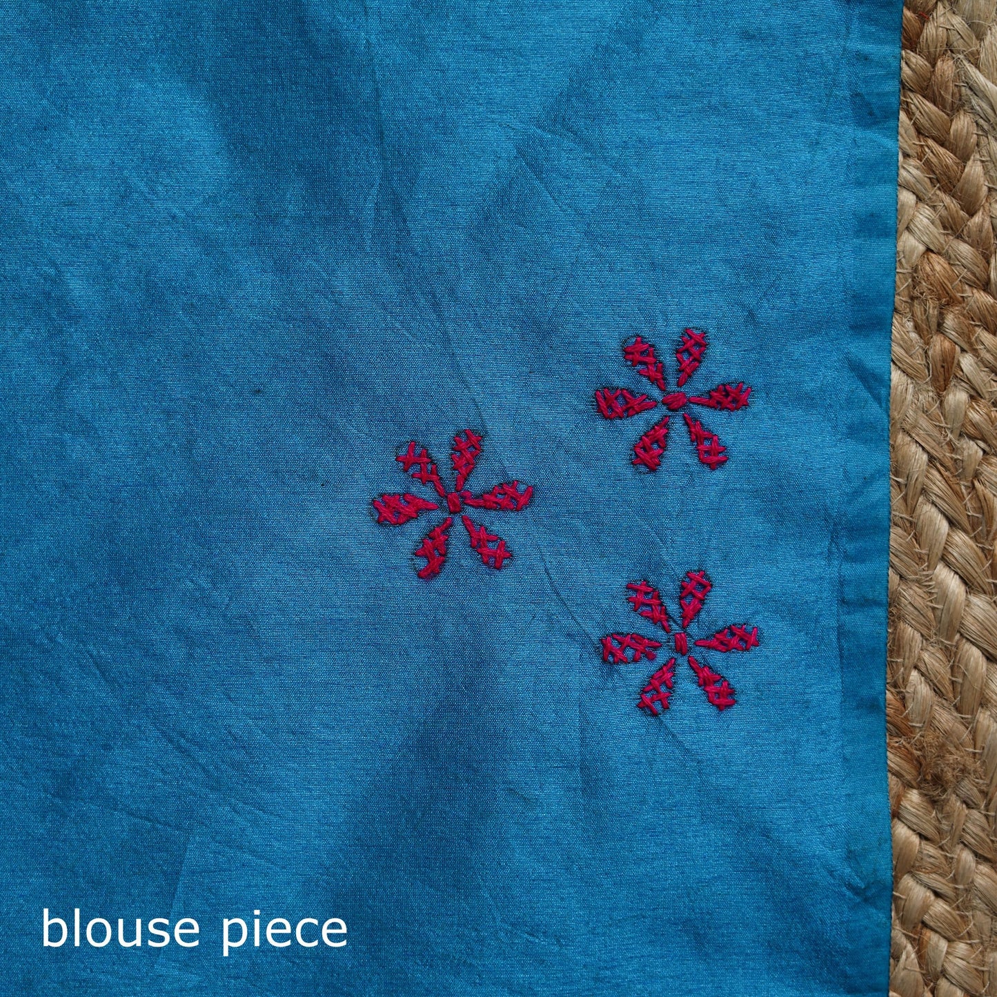 Bengal hand embroidered silk nakshi kantha saree 26