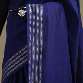Blue - bengal handwoven cotton begumpuri saree 08