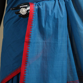 Blue - bengal handwoven cotton begumpuri saree 23