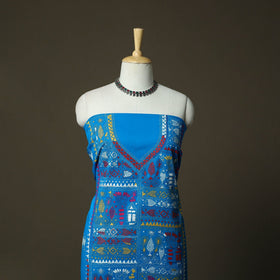 Bengal kantha hand embroidered cotton unstitched kurta