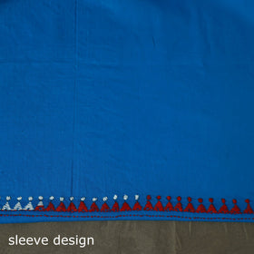 Bengal kantha hand embroidered cotton unstitched kurta